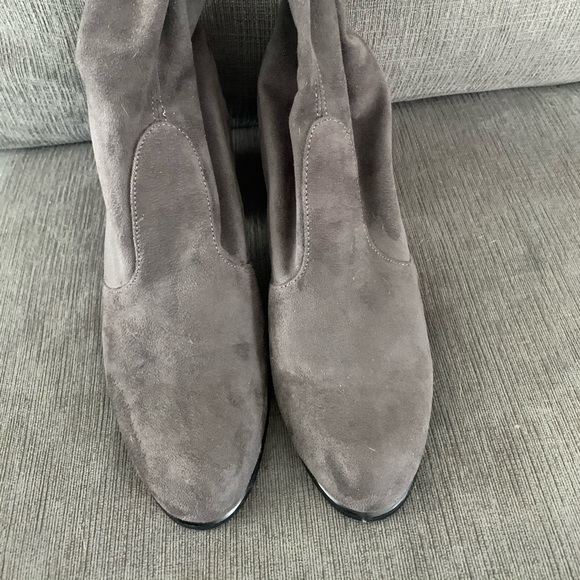 Grey thigh high “slayer” boots - Picture 2 of 4